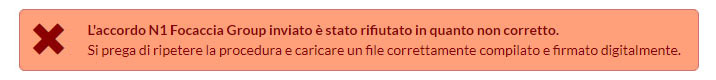 Firma Accordo N1 Rifiutato